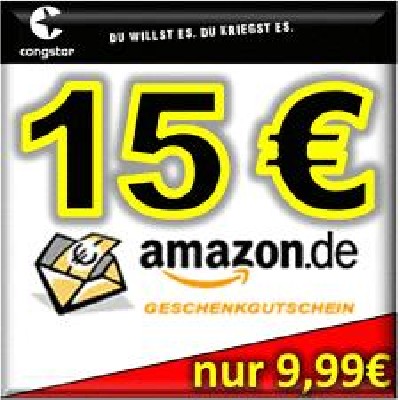 15€ Amazon Gutschein gratis bei congstar Prepaid