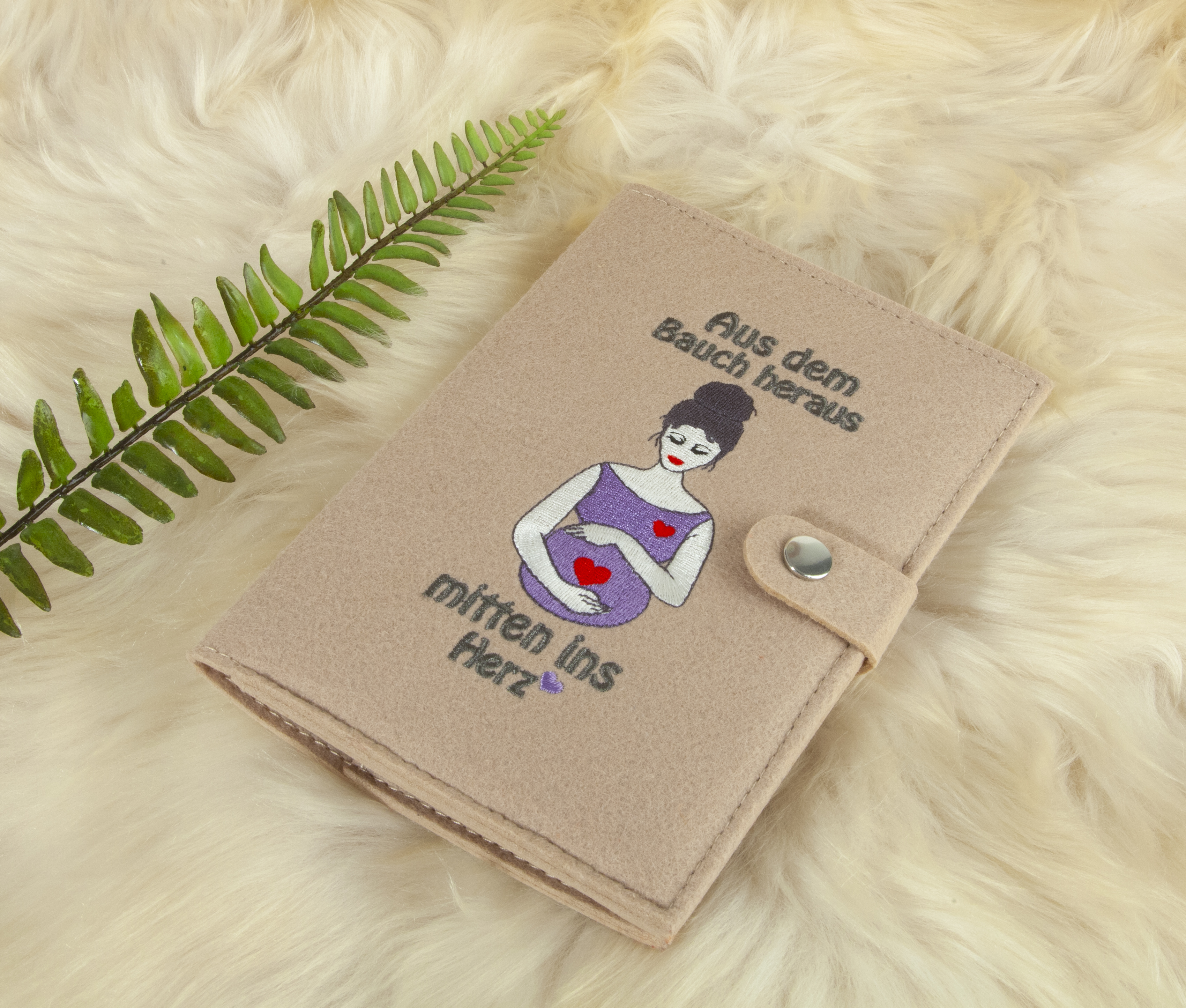 Mutterpasshülle "Aus dem Bauch mitten ins Herz" Produktneueinführung