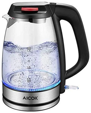 Wasserkocher, 1,7 Liter, Schnelle Erhitzung, Automatische Abschaltung, 2200W