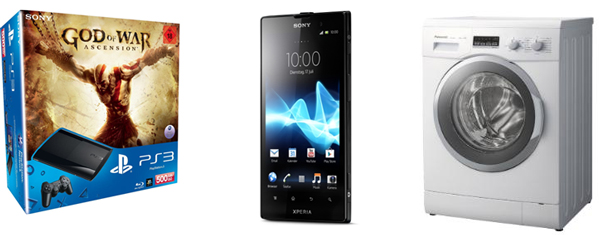 Media Markt Platzverweis für teuer - PS3 500GB inkl. God of War: Ascension für 222€, Xperia Ion für 249€, Millenium Trilogie für 7€, uvm.