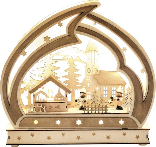 HGD LED-Schwibbogen Winterdorf (CW25-9545) 27% günstiger