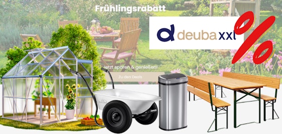 deubaXXL Frühlingsrabatte - z.B. Garten-Gewächshaus für 99€ & kostenloser Versand (mit Wunschlieferdatum)