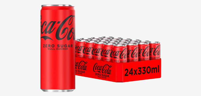 24x Coca Cola Zero 330ml für 14€ - Koffeinhaltiges Erfrischungsgetränk | 0,58€ pro Dose + Pfand