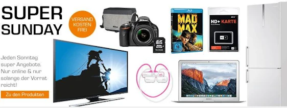Saturn Super Sunday am 08.05. – z. B. Sony Walkman NWZ-W273S mit 4GB für 55€