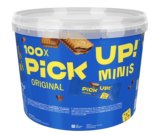 100x Leibniz Pick Up! Mini für 18€ - Sorte 'Choco', im 1060g Eimer (Prime)
