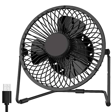 EasyAcc 5 Zoll USB Ventilator Mini Lüfter Tischventilator