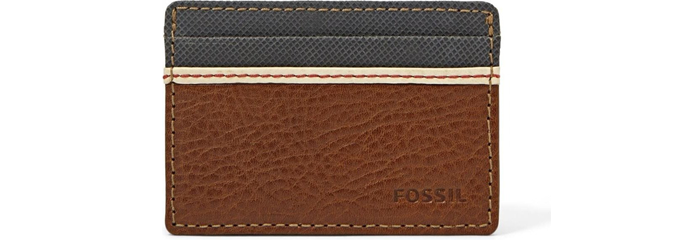 Fossil Elgin brown für 18€ - Kreditkartenetui aus Leder