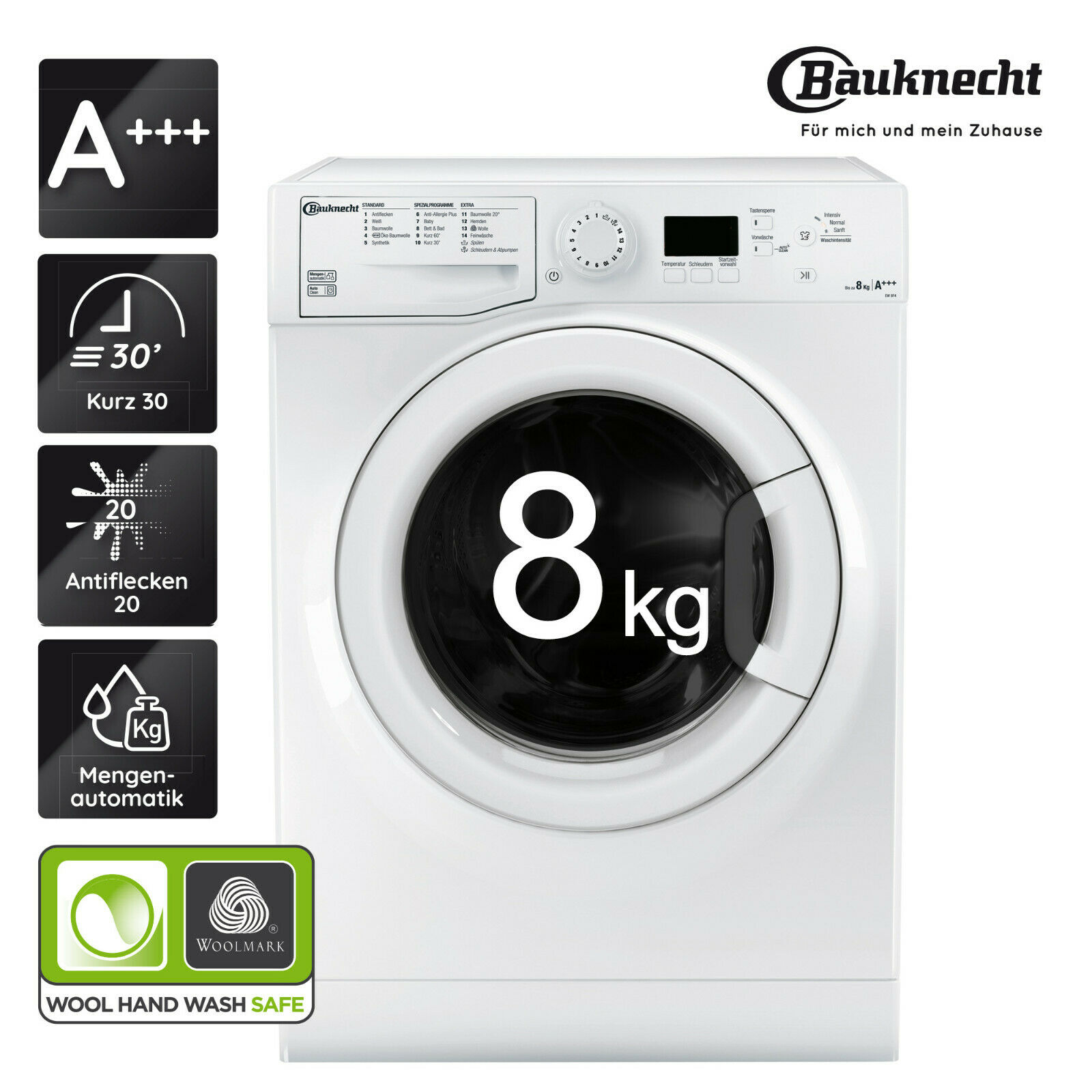 8 KG Waschmaschine Bauknecht EW 8F4 für nur 299,99 EUR inkl. Versand