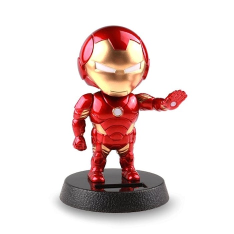 Solar Wackel-Iron Man fürs Auto