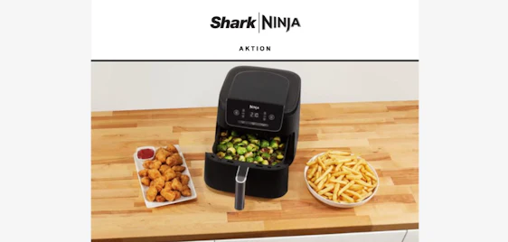 🍟 Knusprig, schnell & unter 100€: Heißluftfritteusen zu absoluten Bestpreisen im SharkNinja-Shop!