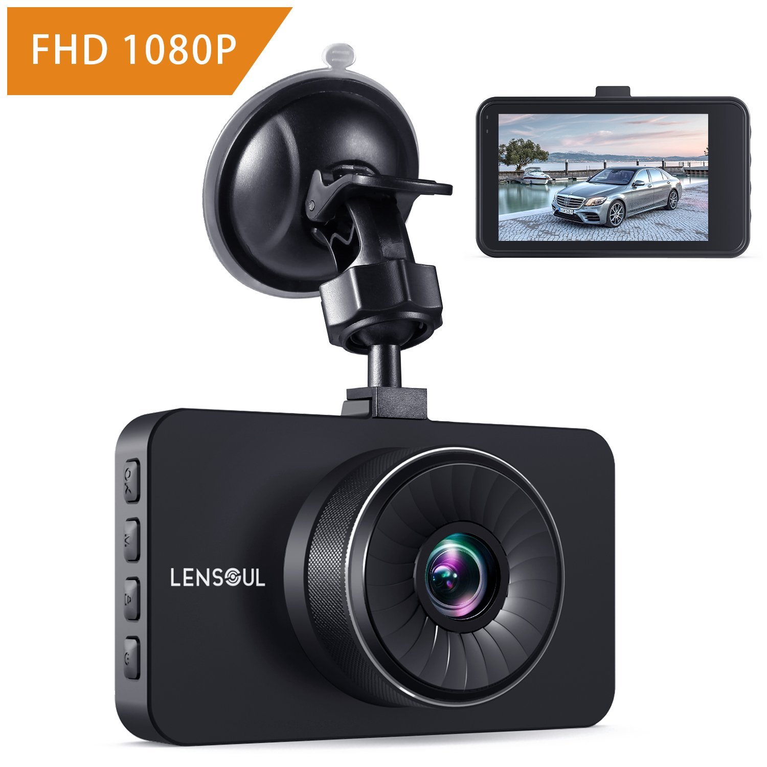 Full HD 1080P Dashcam mit 170° Weitwinkelobjektiv 