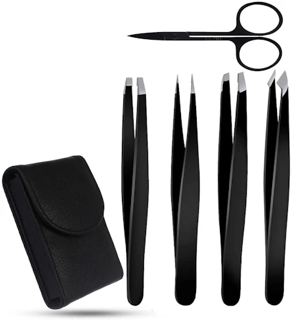 GeekerChip 5-teiliges Augenbrauen Set (Pinzetten + Schere) für 2,94€ inkl. Prime Versand (statt 6,99€)