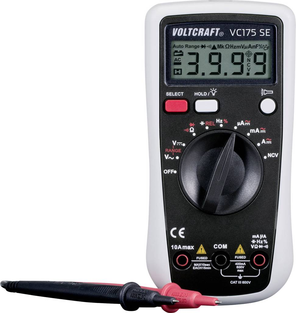 Voltcraft VC175 SE für 27€ - digitaler Hand-Multimeter für berührungslose Spannungsmessung und mehr