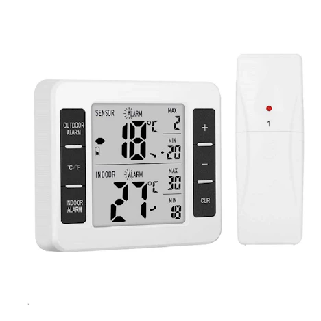 Wireless-Temp Messen Werkzeug-Digital-Thermometer Indoor Outdoor Temperaturanzeige Wetterstation
