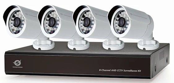 Conceptronic C8CCTVKITD10801TB 8-Channel AHD CCTV Surveillance Kit 1TB weiß/schwarz