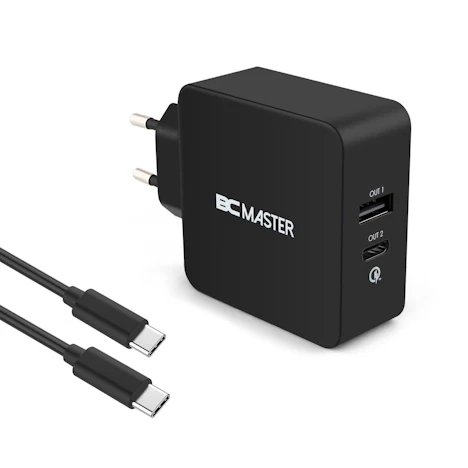 Quick Charge 3.0 34.5W 2 Port (USB-A+Typ-C Port) für 4,99€