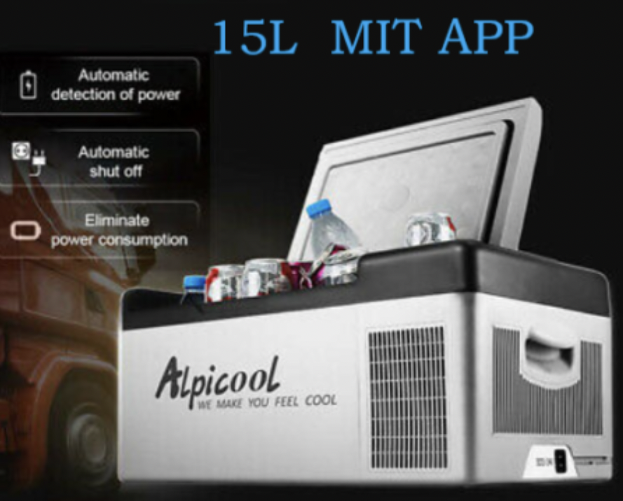 Alpicool 15L Kühlbox Kompressor Kühlschrank Camping Auto Gefrierschrank -20℃/-4℉