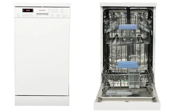 Sharp QW-S22F472W für 309€ - sehr schmaler Stand-Geschirrspüler mit 45 cm Breite und EEK A++