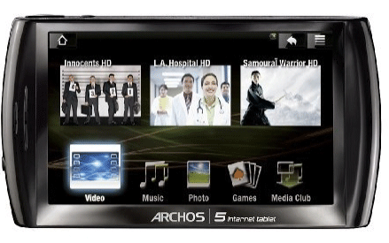 ARCHOS 5 Internet Tablet 8GB für 66€