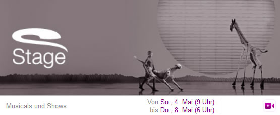 Stage Musical Tickets ab Sonntag bei vente-privee - z.B. der König der Löwen in Hamburg *UPDATE3*