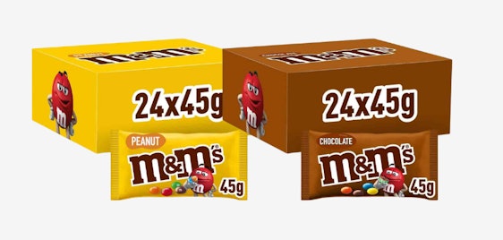 Wieder da! XXL-Schoko-Vorrat! 1,1kg M&M's Choco oder Erdnuss ab 12€ - Großpackung Schokolinsen, 24 x 45g