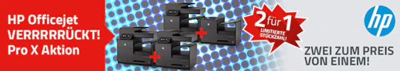 1 HP-Drucker kaufen und 2. gratis bekommen bei Office-Partner - z. B. 2x HP OfficeJet Pro X476dw für 424€ statt 584€ *UPDATE2*