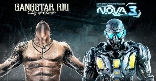 Gratis: Gangstar Rio: City of Saints und N.O.V.A. 3 - Near Orbit Vanguard Alliance für iOS und Android