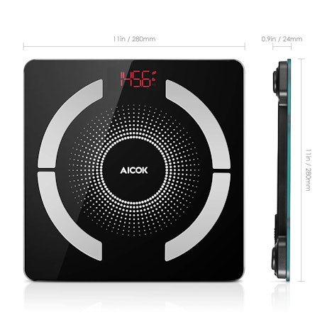 Personenwaage, Multifunktions-Körperzusammensetzung Messung, 2,4 cm Ultra-dünnen Design