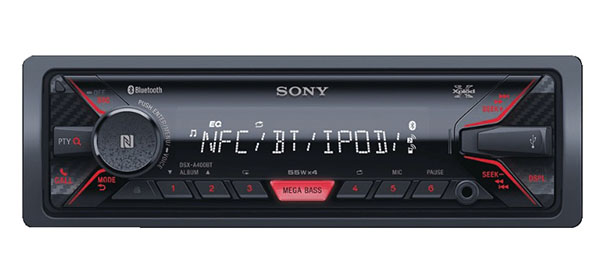 Sony DSX-A400BT Autoradio für 55€ - Mit Bluetooth, NFC, USB/AUX Anschluss, Apple iPod/iPhone Control und Freisprechfunktion *UPDATE*