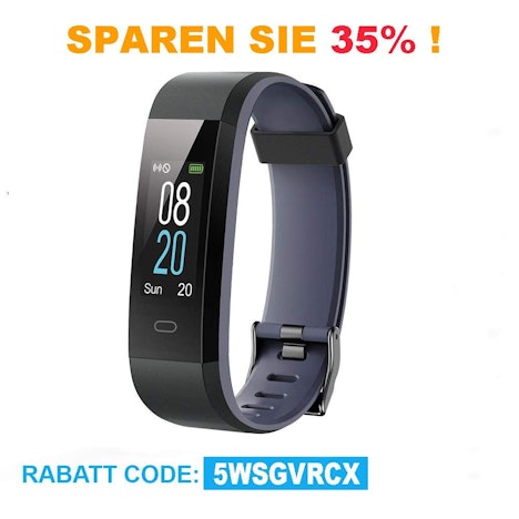 IceFox Unisex Adult B3 Armband, Fitness Trackers Smart Uhr, Wasserdicht IP67 Bluetooth
