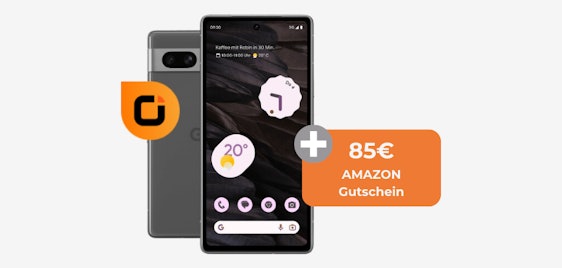 Mehr GB & mit 85€ Amazon-Gutschein! 🤩 Google Pixel 7a mit 60 GB 5G Allnet im Vodafone-Netz für 19,99€ mtl.