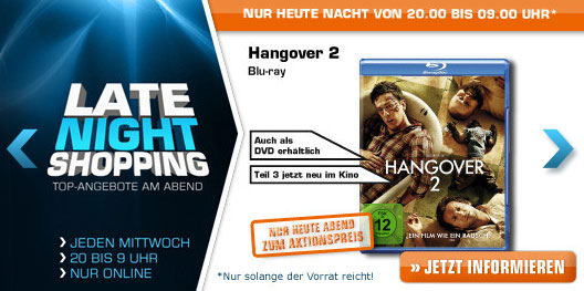 Saturn Late Night Shopping: Nokia Lumia 800, Hangover 2 (Blu-Ray), Asus TF 300 32GB Tablet (Update 1)