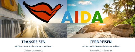 Fernweh? Bis zu 400€ geschenkt für eure AIDA Premiere Kreuzfahrt