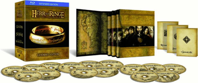 Der Herr der Ringe Trilogie für 40€ - Blu-ray Extended Edition