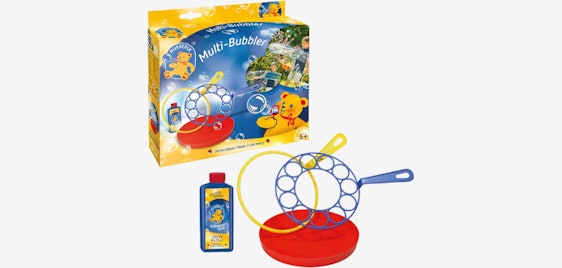 Pustefix Multi-Bubbler für 7€ - Seifenblasen-Set mit 250ml Seifenblasenwasser