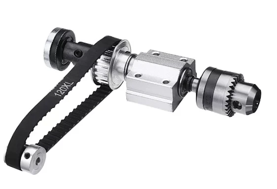 Machifit No Power Spindle + Trimmgürtel Montage Zubehör für kleine Drehmaschinen