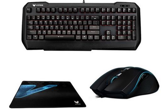 Rapoo VPRO Gaming Bundle V700 für 88€ - bestehend aus mechanischer Gaming Tastatur, Laser Gaming Maus und Mauspad