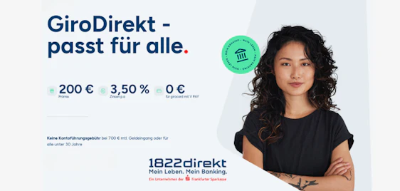 Satte 200€ Prämie! 🏦 Kostenloses 1822GiroDirekt Konto & 3,5% aufs Tagesgeld