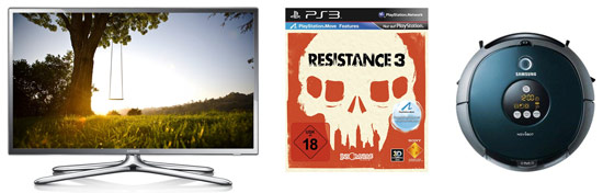 Saturn Late Night: Samsung UE32F6270 für 349€ / Samsung SR 8844 Staubsauger für 199€ / Resistance 3 (PS3) für 7€