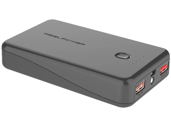 REALPOWER PB-100 Powerbank 10000 mAh Schwarz