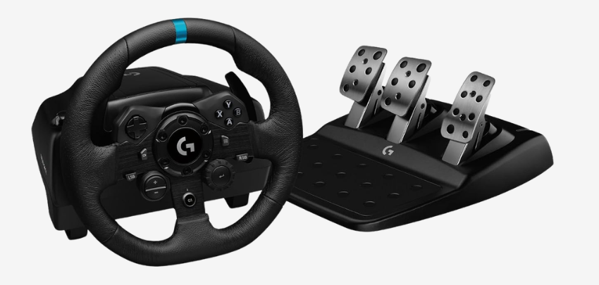 Authentisches Rennspiel-Feeling für den PC! 🏎️ Logitech G923 TRUEFORCE Gaming Rennlenkrad mit Pedalen für 210€ 🎮