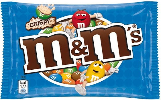 M&M'S Crispy für 9€ - Großpackung Schokolade, 24 Packungen (24x36g)