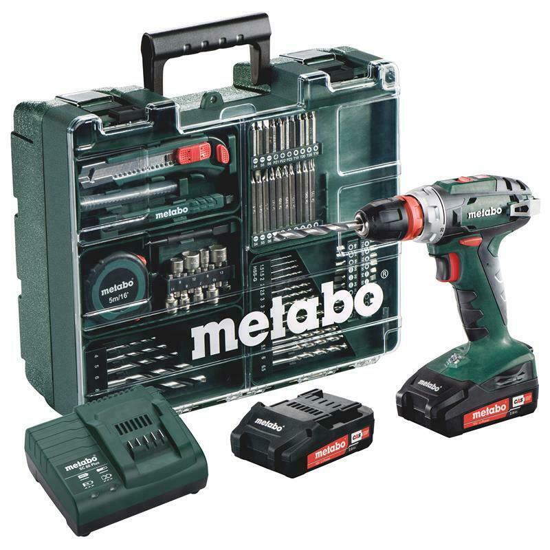 Metabo Akku-Bohrschrauber BS 18 Quick Set 18V Mobile Werkstatt 2 Akkus Ladegerät