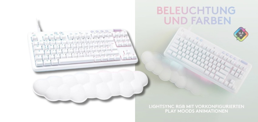 Logitech G713 für 80€ - sehr kompakt, LIGHTSYNC RGB, GX-Switches