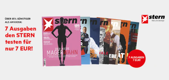 Stern Magazin Probeabo für 7€ - 7 Ausgaben, inkl. Versand & flexibel kündbar