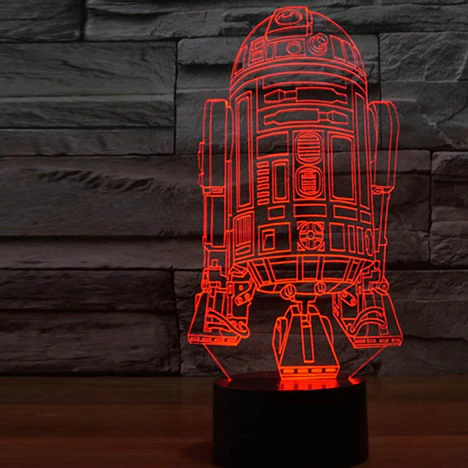 Night Lights 3D Lampe Star Wars Tischlampe Kindernacht