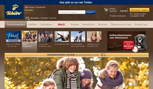 20€ Tchibo Gutscheinkarte für 9€