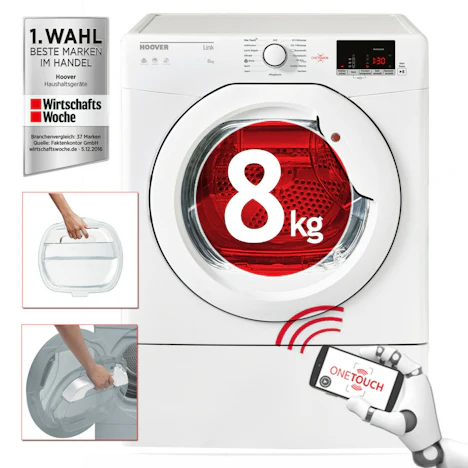 8 KG Wäschetrockner Hoover GHLC8DE-84 für 269,90 EUR inkl. Versand
