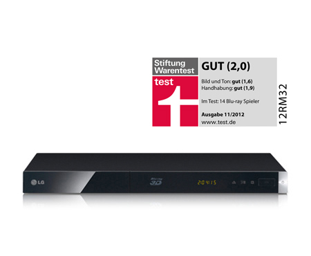 LG BP420 3D-Blu-ray-Player (Smart-TV, DLNA, HDMI, Upscaler 1080p, LAN, USB) für 69€