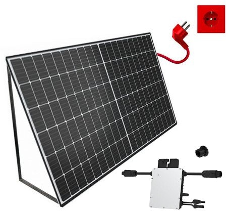Alpha Solar Balkonkraftwerk 345WP für 398€ – Plug & Play-Solaranlage mit JA 345Wp Panel + Hoymiles HM-300 M Mikrowechselrichter